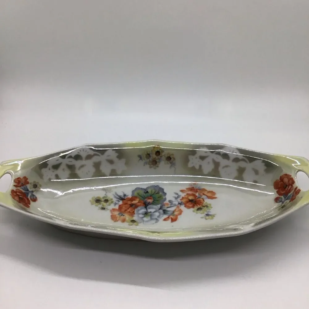 Vintage Made in Germany Luster Relish or Celery Dish